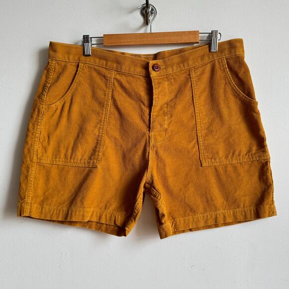 BIRDWELL Men's Beach Britches Corduroy Shorts in Mustard - Picture 1 of 6